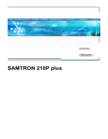 Samsung 210PPLUS Manuel utilisateur | Fixfr