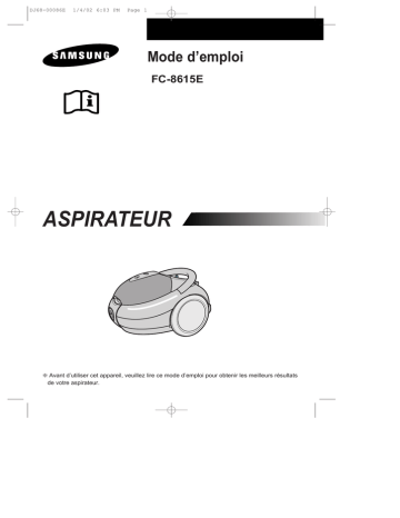 Samsung FC-8615E Manuel utilisateur | Fixfr