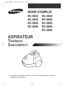 Samsung RC-5960 Manuel utilisateur