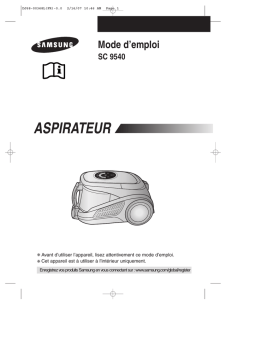 Samsung SC9540 Manuel utilisateur