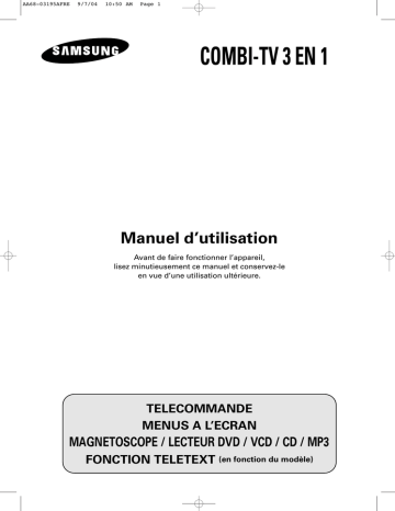 UW28J10VD | Samsung UW21J10VD Manuel utilisateur | Fixfr