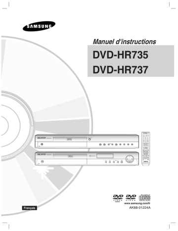 DVD-HR735 | Samsung DVD-HR737 Manuel utilisateur | Fixfr