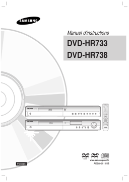 Samsung DVD-HR738 Manuel utilisateur