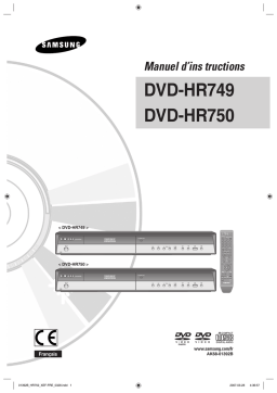 Samsung DVD-HR750 Manuel utilisateur