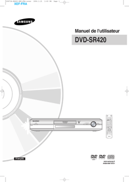 Samsung DVD-SR420 Manuel utilisateur