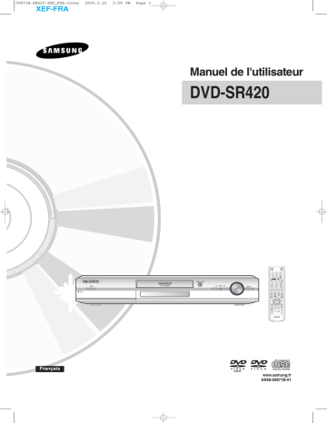 Samsung DVD-SR420 Manuel utilisateur | Fixfr