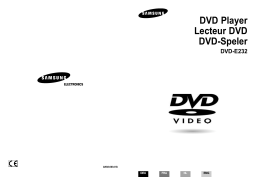 Samsung DVD-E232A Manuel utilisateur