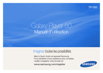 YP-G50EW | Samsung YP-G50CW Manuel utilisateur | Fixfr