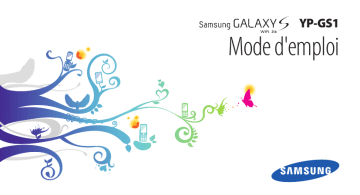 YP-GS1CW | Samsung YP-GS1CB Manuel utilisateur | Fixfr