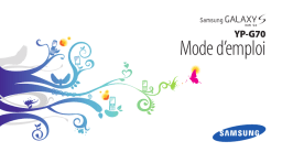 Samsung YP-G70EW Manuel utilisateur