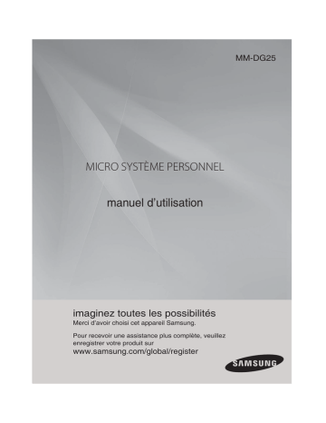 Samsung MM-DG25 Manuel utilisateur | Fixfr
