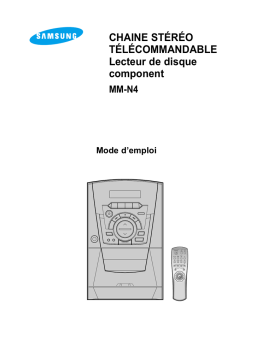 Samsung MM-N4 Manuel utilisateur