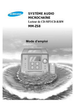 Samsung MM-ZS8 Manuel utilisateur