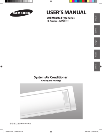 AVXWPH022EA | AVXWHH036EA | AVXWHH028EA-01 | AVXWHH028EA | AVXWHH036EA-01 | AVXWHH056EA | Samsung AVXWHH071EA-01 Manuel utilisateur | Fixfr