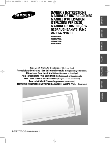 MH052FWEA | MH026FWEA | Samsung MH035FWEA Manuel utilisateur | Fixfr