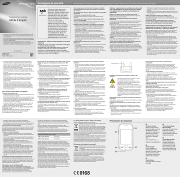 Samsung GT-C3310R Manuel utilisateur | Fixfr