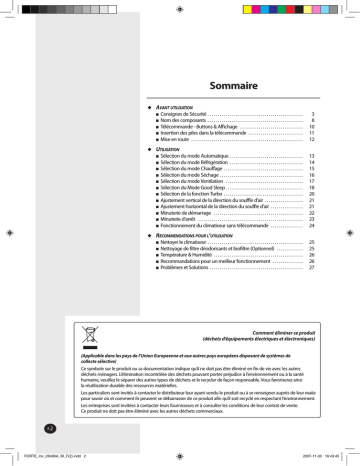 AQV09NSBN | AQV09FCX | AQV12NSAX | AQV18FAX | AQ09NSAX | AQV12NSAN | AQV18FCN | AQV12NSBN | AQV09NSBX | AQV24FCN | AQV12FCX | AQV18FCX | AQV18NSAX | AQV12FCN | AQV24FCX | AQV24NSAN | AQV24NSAX | AQV09NSAX | Samsung AQV24FAX Manuel utilisateur | Fixfr