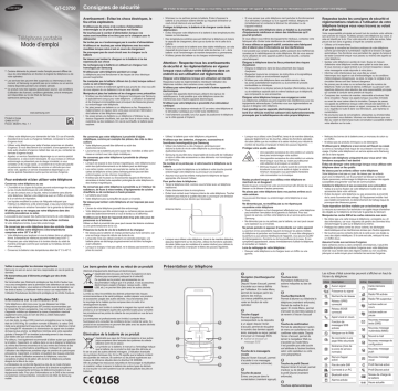 Samsung GT-C3750 Manuel utilisateur | Fixfr