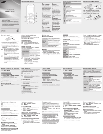 Samsung GT-E1200R Manuel utilisateur | Fixfr