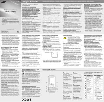 Samsung GT-E3210 Manuel utilisateur | Fixfr