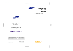 Samsung SGH-R200 Manuel utilisateur