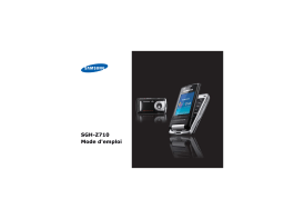 Samsung SGH-Z710 Manuel utilisateur