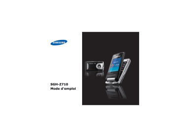 Samsung SGH-Z710 Manuel utilisateur | Fixfr