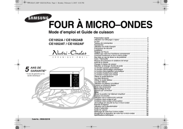 Samsung CE1052AT Manuel utilisateur | Fixfr