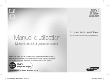 Samsung CE107M-4W Manuel utilisateur | Fixfr