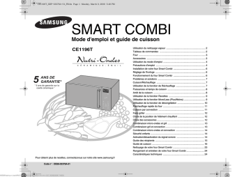 CE1196T-B | Samsung CE1196T-S Manuel utilisateur | Fixfr