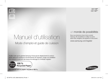 CE118PPTX1 | Samsung CE118PT Manuel utilisateur | Fixfr