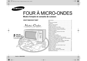 Samsung CE2719N Manuel utilisateur | Fixfr