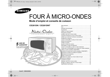 Samsung CE281DN Manuel utilisateur | Fixfr