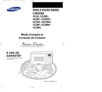 CK136T | CK136TM | Samsung CK135M Manuel utilisateur | Fixfr