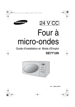 Samsung DE7712N/XEF Manuel utilisateur