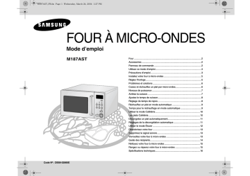 Samsung M187AST Manuel utilisateur | Fixfr