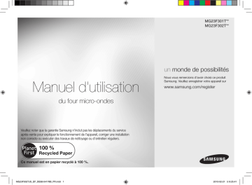 Samsung MG23F302TJS Manuel utilisateur | Fixfr