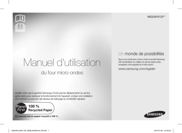 Samsung MG23H3125XK Manuel utilisateur | Fixfr