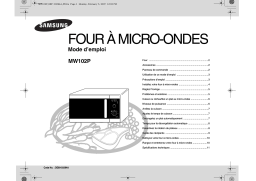 Samsung MW102P Manuel utilisateur