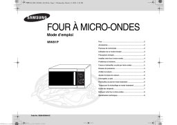 Samsung MW81P Manuel utilisateur