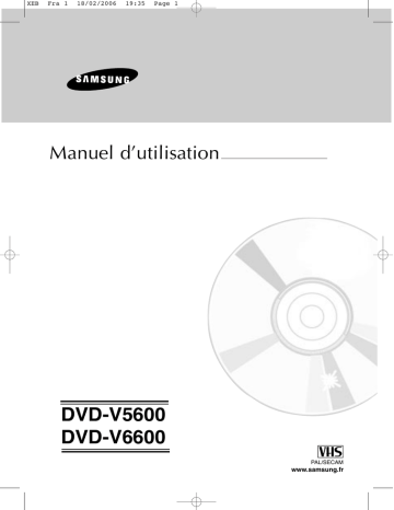 DVD-V5500 | DVD-V5600 | Samsung DVD-V6600 Manuel utilisateur | Fixfr