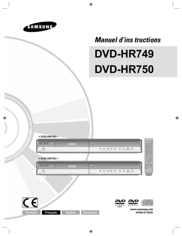 Samsung DVD-HR750 Manuel utilisateur | Fixfr