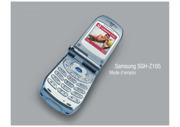 SGH-Z105U | Samsung SGH-Z105 Manuel utilisateur | Fixfr