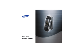 Samsung SGH-Z500 Manuel utilisateur