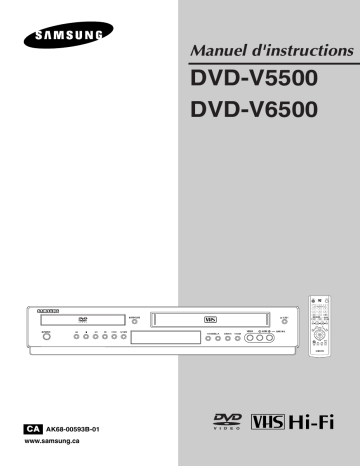 Samsung DVD-V5500 Manuel utilisateur | Fixfr