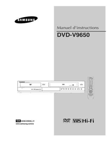 Samsung DVD-V9650 Manuel utilisateur | Fixfr