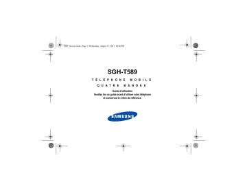 Samsung SGH-T589R Manuel utilisateur | Fixfr