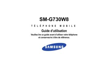 Samsung SM-G730W8 Manuel utilisateur | Fixfr