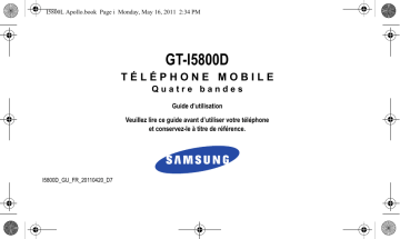 Samsung GT-I5800D Manuel utilisateur | Fixfr