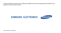 Samsung GT-S8500M Manuel utilisateur